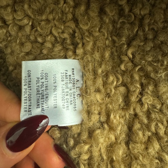 ALC Leather Bomber Jacket - Picture 8 of 8